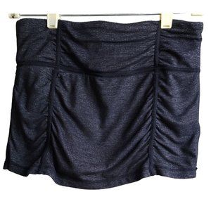 Athleta black gray double cinched skort S